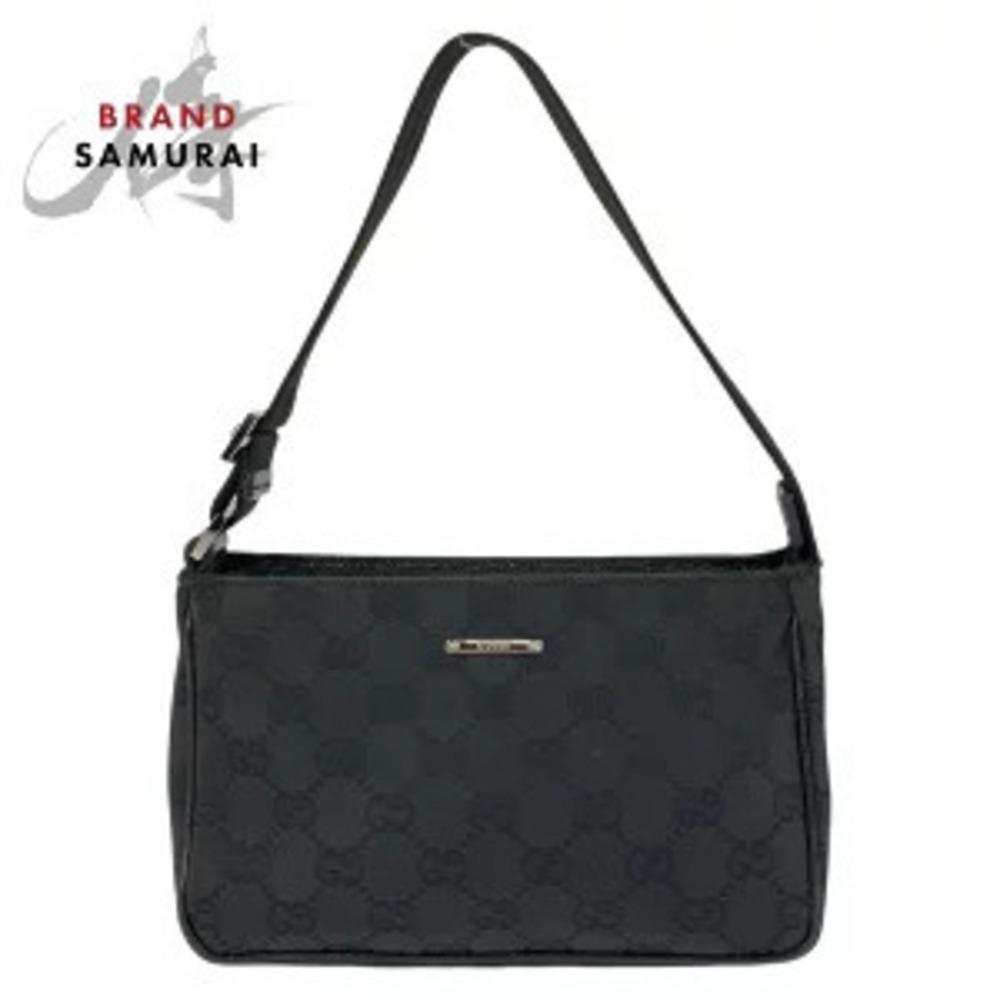 Gucci GG Canvas Boat shoulder bag black monogram GG